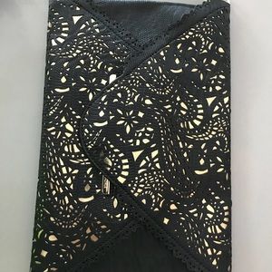 Bcbg faux leather Envelope clutch